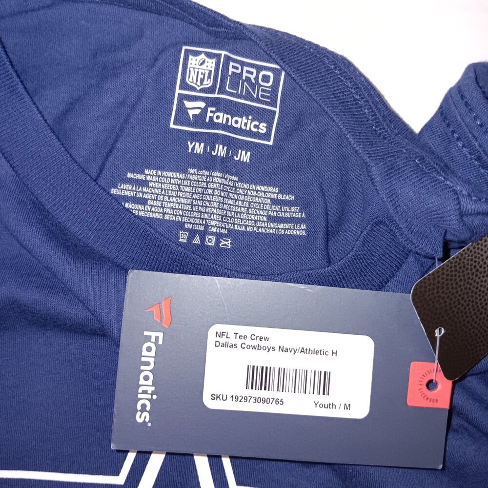 FANATICS YOUTH DALLAS COWBOYS TEE SHIRT - Picture 10 of 10